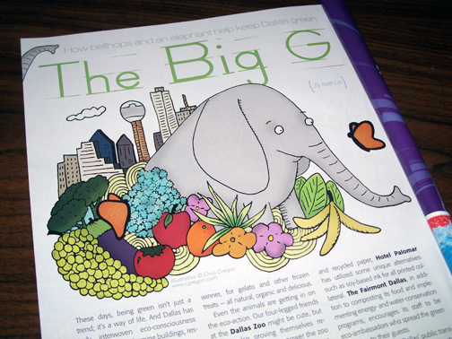Dallas Visitor Guide Illustration