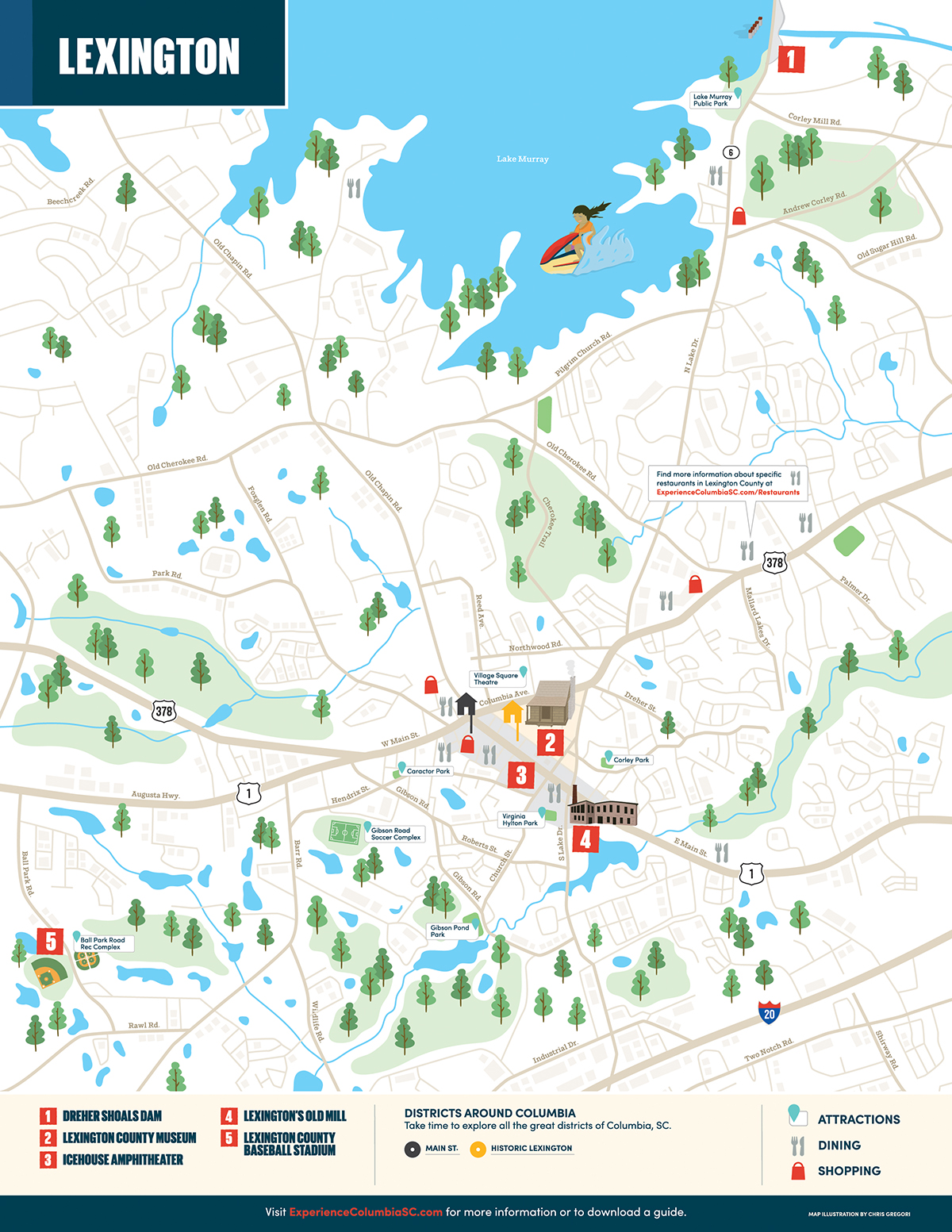 Columbia, SC City Maps | CG Creative